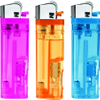 8 edge refillable flint led lighter for smoking 8.2cm