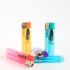 Bulk single flame wraps fashionable disposable simple gas colorful electronic lighter