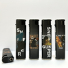 Wholesale Cheap Custom Slim Windproof Cigarette Lighter Disposable Smoking Plastic Lighters