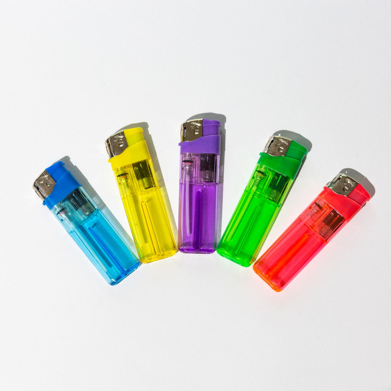 Disposable Slim hot sale electric gas cigar lighter electronic pizzo bictune smoking lighters 81mm cigar plastic lighter