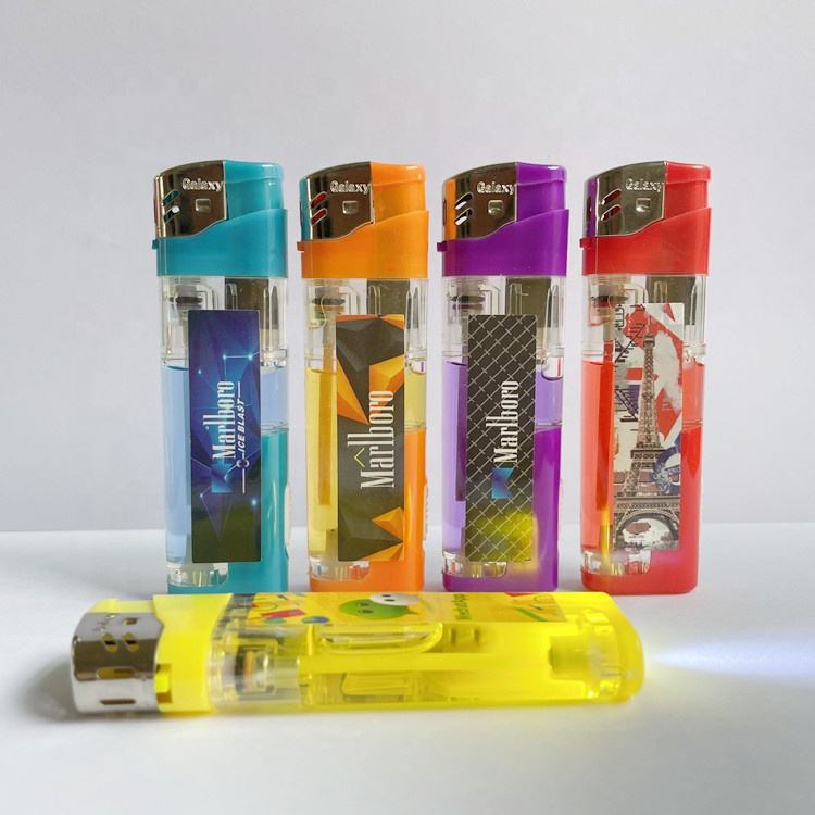 LED Wholesale feuerzeug korek api gas spirit lighter torch electric lighter