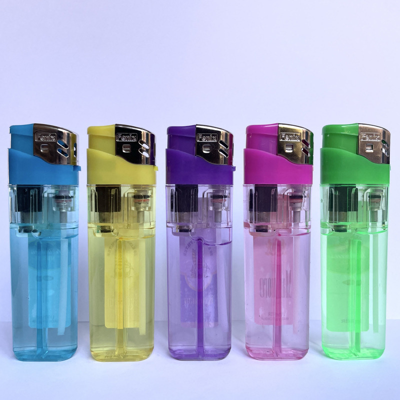 8.2cm MS brand plastic electronic refillable lighter factory