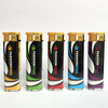 8.0cm Disposable Electronic cigarette plastic lighter with sticker MS brand factory