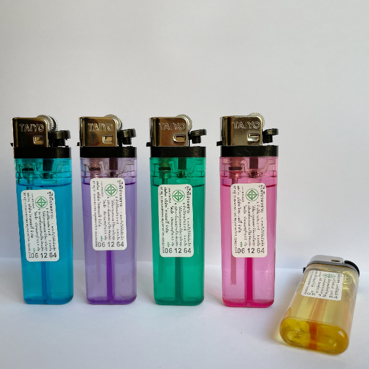 Custom disposable flint cigarette smoke plastic flint lighter