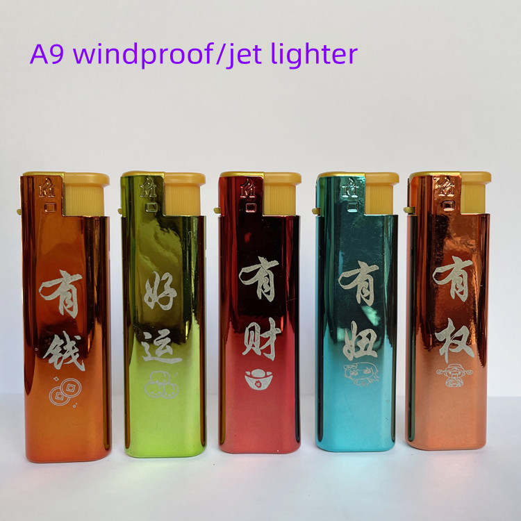 custom flame encendedor windproof jet lighter disposable cigarette gas cheap feuerzeug plastic reloj briquet