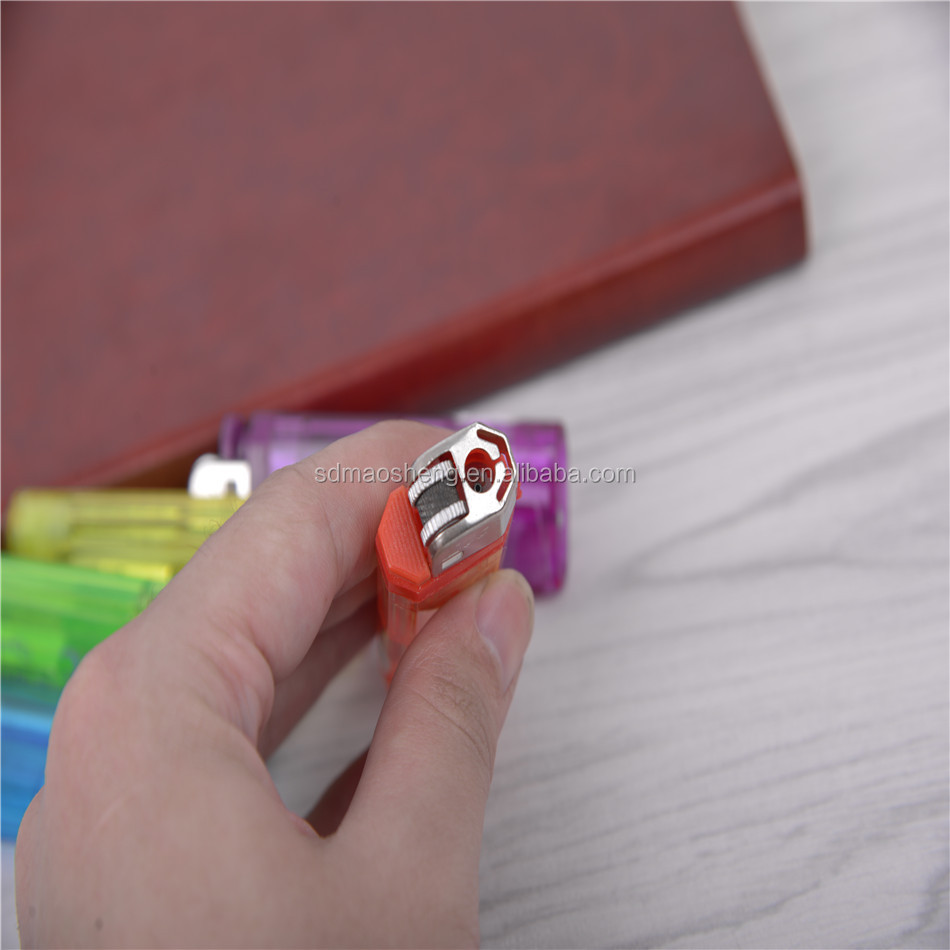 8 edge refillable flint led lighter for smoking 8.2cm