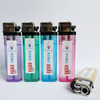 China Factory Cheap Price Transparent Color Plastic Disposable Flint Lighter