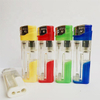 8.2CM MS led lighter Refillable Plastic Electric Lighter